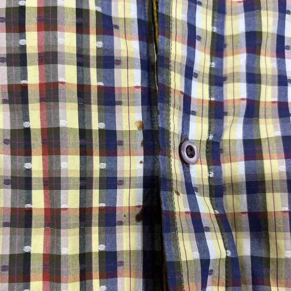 NWOT Robert Graham Plaid & Polka Dot Button Down Shirt Sz 3X - Picture 2 of 9
